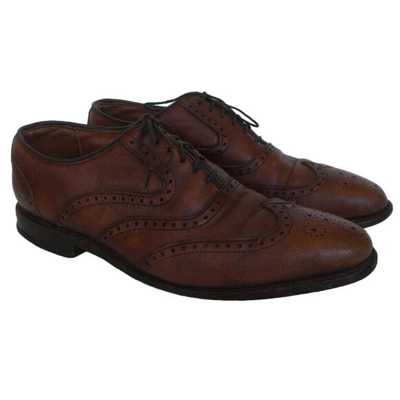 Allen Edmonds Shoes Mens 8.5 Leather McClain Oxford Wing Top Dress Brown main image 15